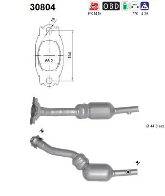 Catalytic Converter AS 30804