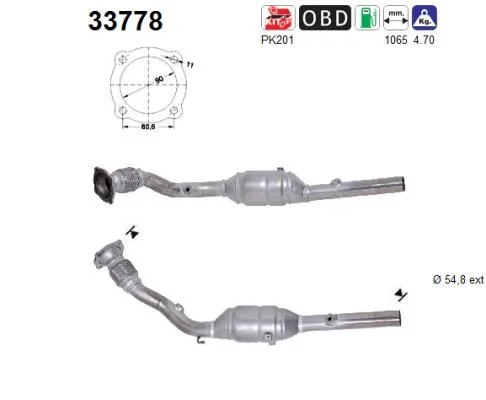 Catalytic Converter AS 33778