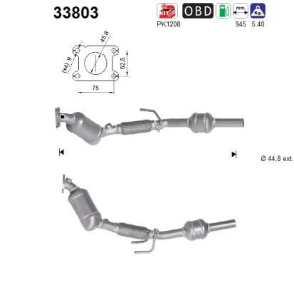 Catalytic Converter AS 33803