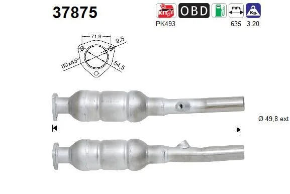 Katalizatoriaus keitiklis as 37875