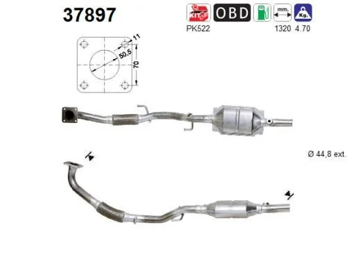 Catalytic Converter AS 37897