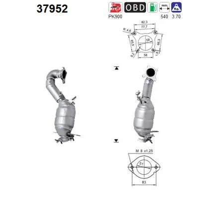 Catalytic Converter AS 37952