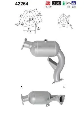 Catalytic Converter AS 42264
