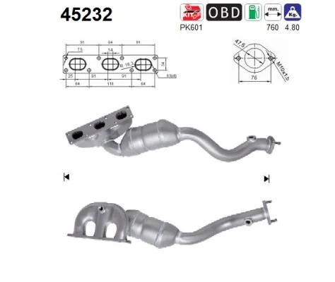Catalytic Converter AS 45232