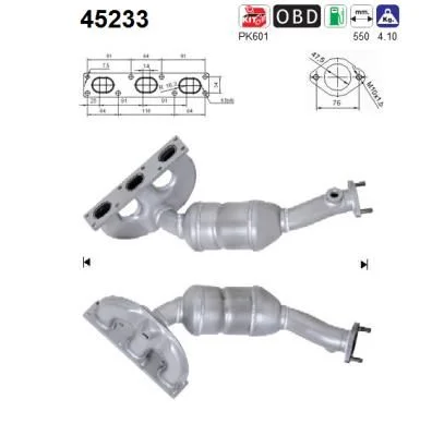 Catalytic Converter AS 45233
