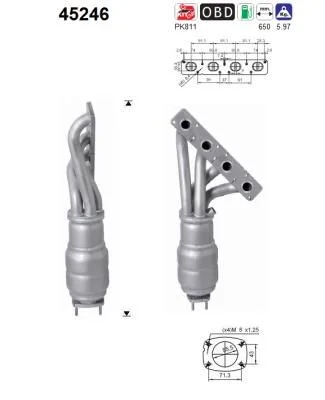 Catalytic Converter AS 45246