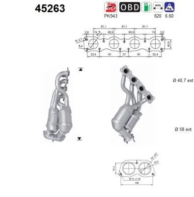 Catalytic Converter AS 45263