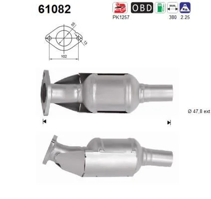 Catalytic Converter AS 61082