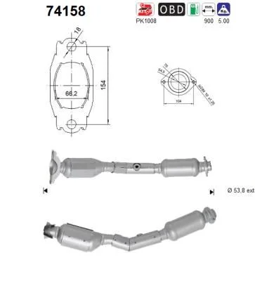 Catalytic Converter AS 74158