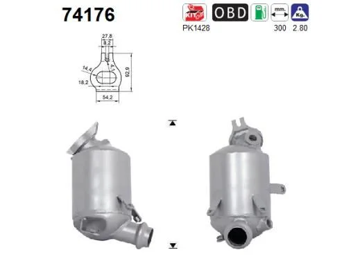 Catalytic Converter AS 74176
