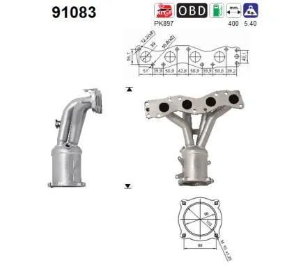 Catalytic Converter AS 91083