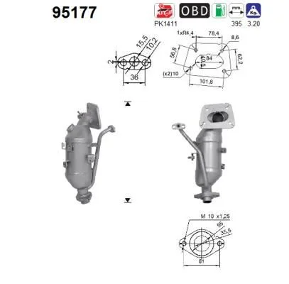 Catalytic Converter AS 95177