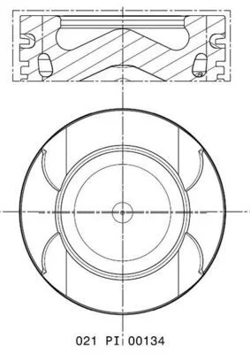 Stūmoklis mahle 021PI00134000
