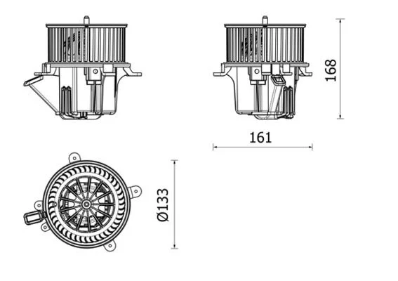 Vidaus pūtiklis MAHLE AB 282 000P