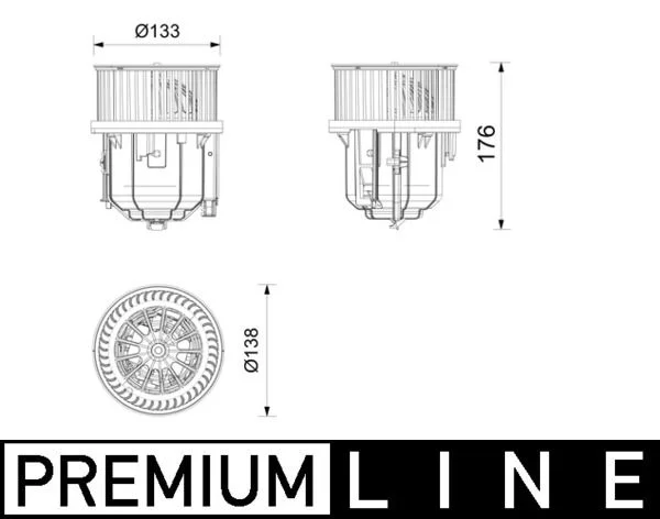 Vidaus pūtiklis MAHLE BEHR HELLA TERMIKA AB416000P