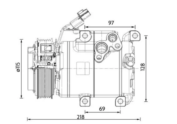 Kompresorius, oro kondicionierius MAHLE BEHR HELLA TERMIKA ACP1467000P