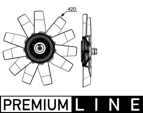 Ventiliatorius, radiatoriaus MAHLE BEHR HELLA TERMIKA CFF530000P