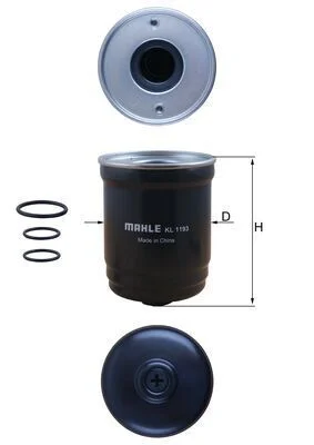Kuro filtras MAHLE KL1193D