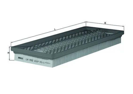 Oro filtras mahle LX592