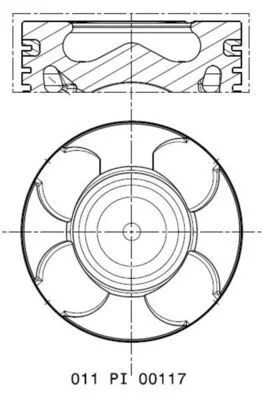 Piston MAHLE 011PI00117000