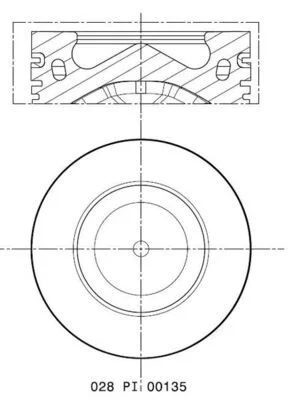Stūmoklis MAHLE 028 PI 00135 000