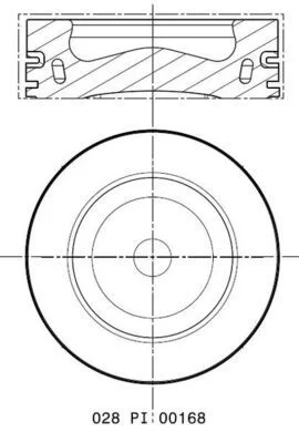 Stūmoklis MAHLE 028 PI 00168 000