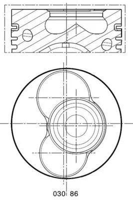 Piston MAHLE 030 86 02