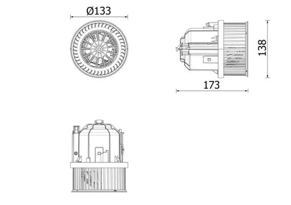 Vidaus pūtiklis MAHLE AB337000P