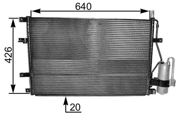 Kondensatorius, oro kondicionierius MAHLE AC 227 000S