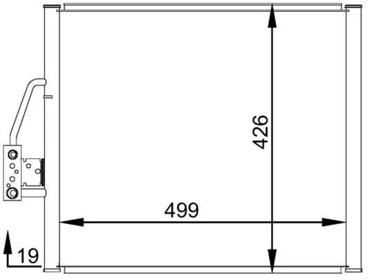 Kondenzátor, klimatizácia MAHLE AC 277 000S