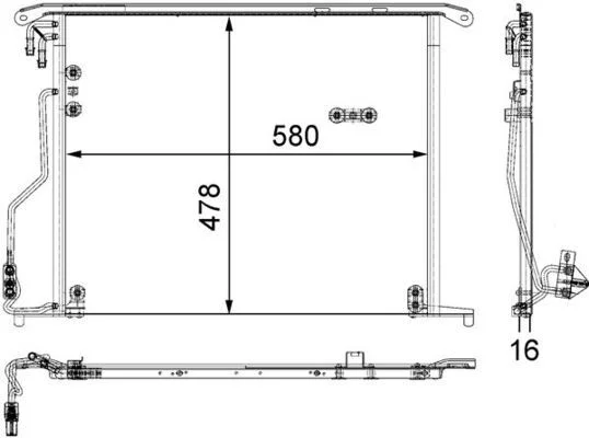 Kondensatorius, oro kondicionierius MAHLE AC 334 000S