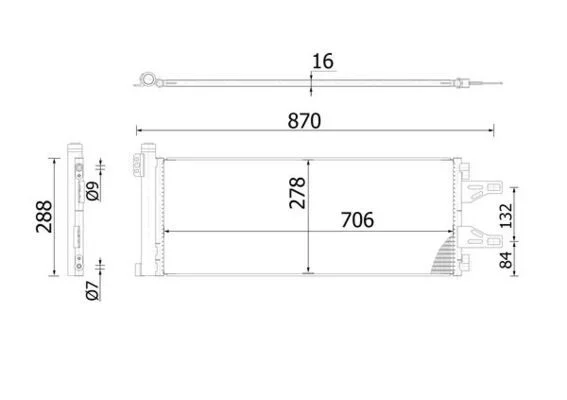 Condenser, air conditioning MAHLE AC 368 000S