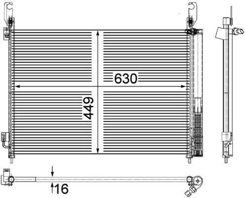 Kondensatorius, oro kondicionierius MAHLE AC588000P