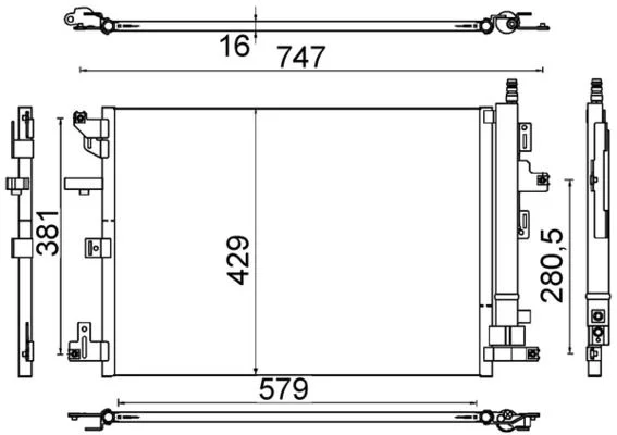 Kondensatorius, oro kondicionierius MAHLE AC635000S