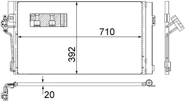 Condenser, air conditioning MAHLE AC 762 000S
