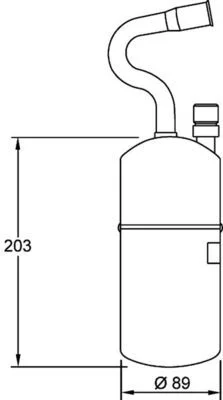 Sušič vzduchu, klimatizácia MAHLE AD 34 000S