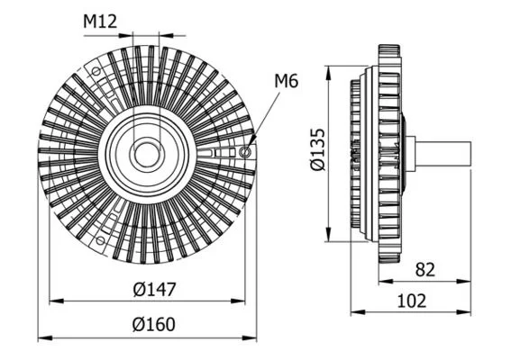 Sankaba, radiatoriaus ventiliatorius MAHLE CFC 29 000S