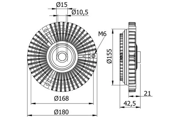 Sankaba, radiatoriaus ventiliatorius MAHLE CFC 71 000S