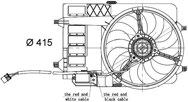 Ventiliatorius, radiatoriaus MAHLE CFF30000S