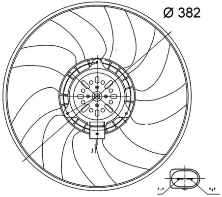 Ventiliatorius, radiatoriaus MAHLE CFF 32 000S