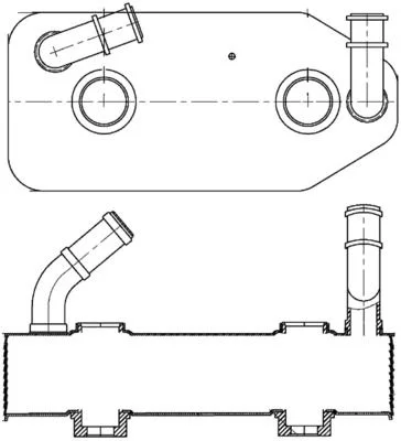 Oil Cooler, automatic transmission MAHLE CLC 178 000S