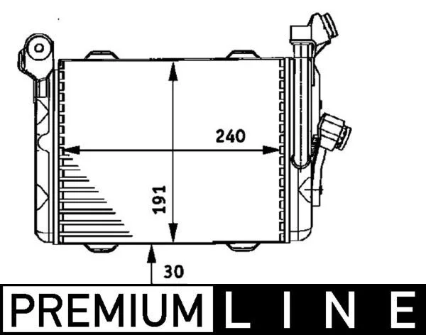 Chladič oleja, motorový olej MAHLE CLC 33 000P