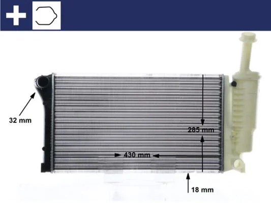 Radiatorius, variklio aušinimas MAHLE CR 10 000S