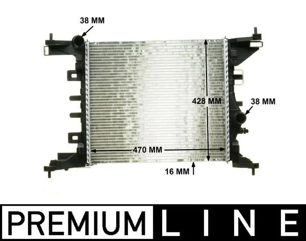 Radiatorius, variklio aušinimas MAHLE CR 1187 000P