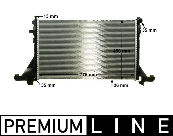 Radiatorius, variklio aušinimas MAHLE CR 1770 000P