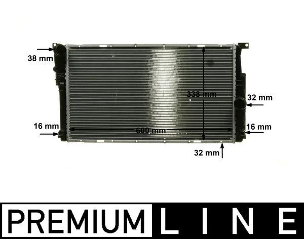 Radiatorius, variklio aušinimas MAHLE CR 1909 000P