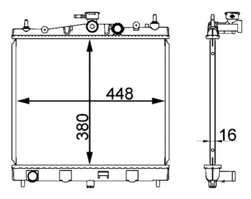 Chladič, chladenie motora MAHLE CR 2164 000S