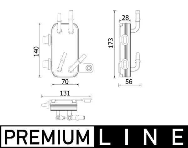 Radiatorius, variklio aušinimas MAHLE CR 2200 000P