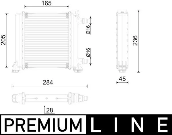 Radiatorius, variklio aušinimas MAHLE CR2596000P