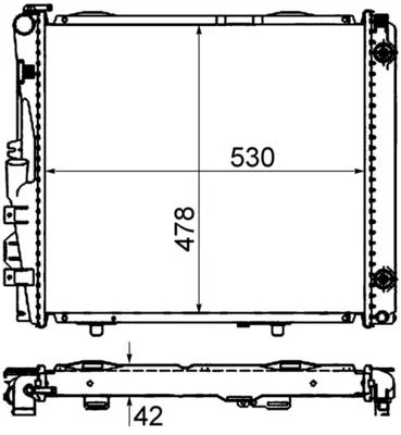 Radiatorius, variklio aušinimas MAHLE CR290000S